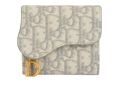 Christian Dior Saddle Lotus Wallet, front view